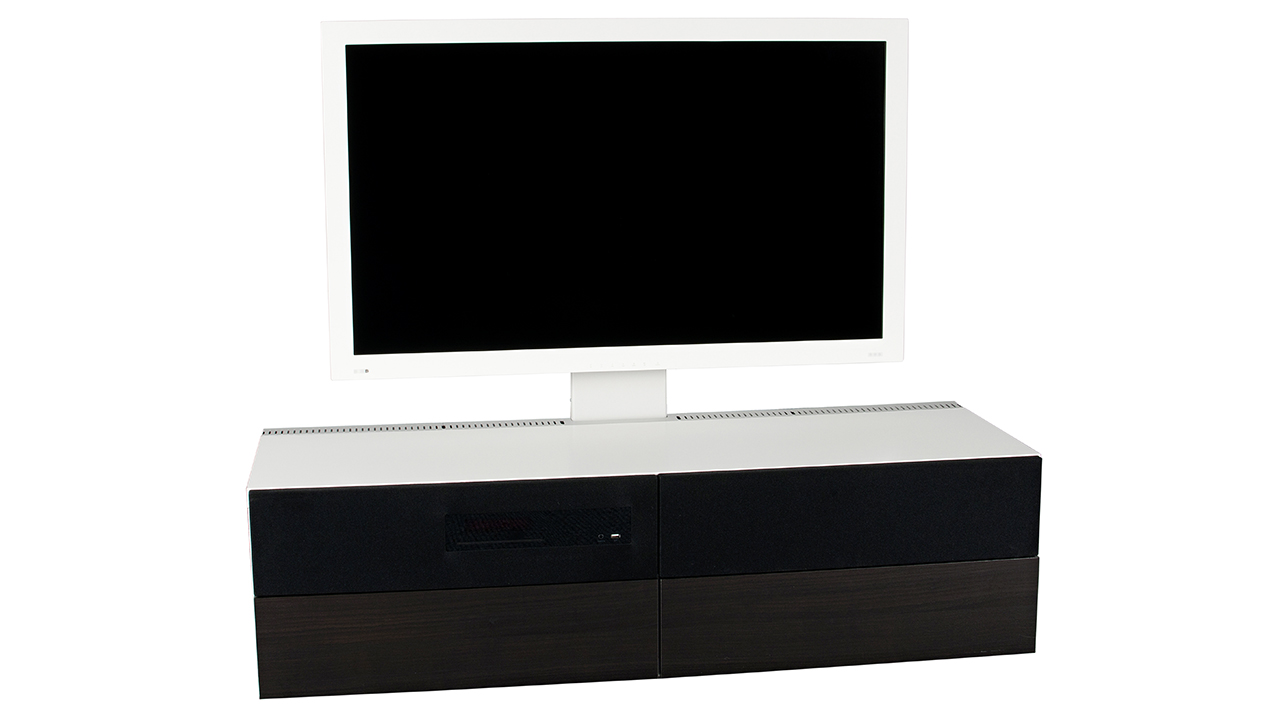 Ikea-meubel met geïntegreerde tv en geluid